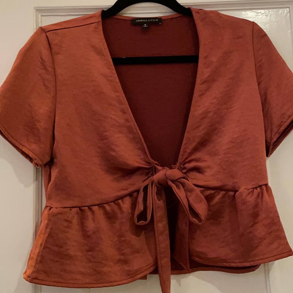 Kendall & Kylie Tie-front Top